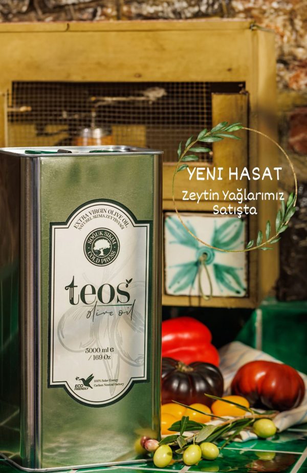 Teos Olivenöl 5000ml Kaltgepresstes Premium Natives Olivenöl Extra