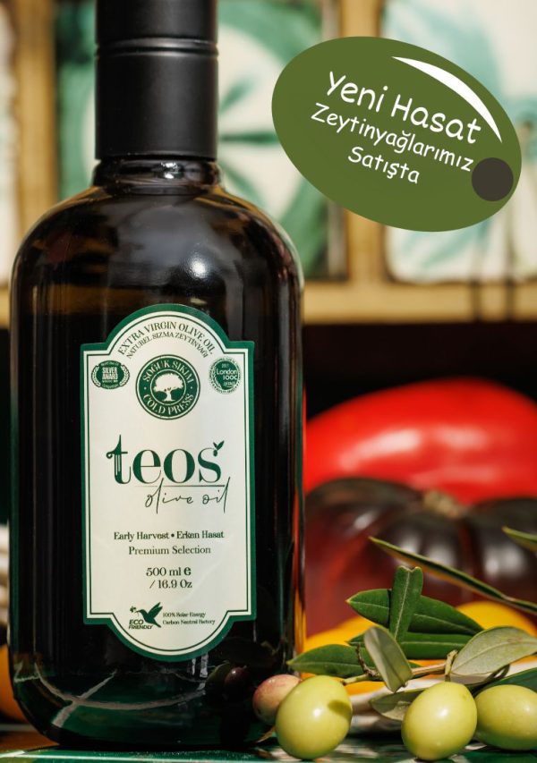 New Harvest - Teos Olive Oil 500 ml Cold Pressed Premium Extra Virgin Olive Oil